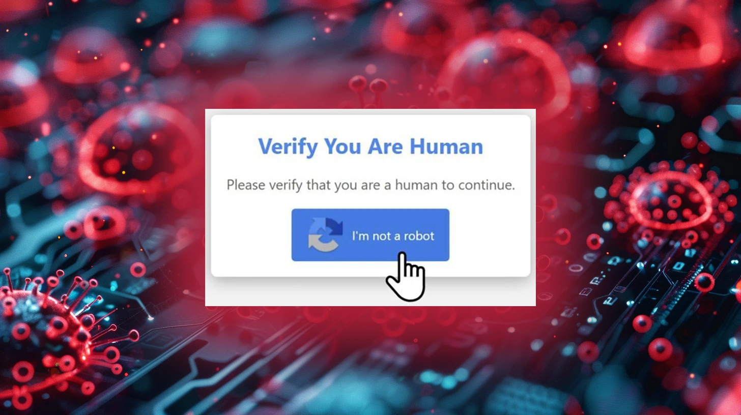 Windows users targeted with fake human verification pages delivering ... image.