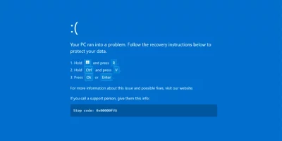PC blue screen