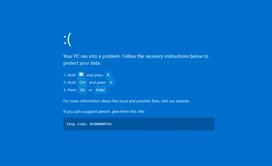 PC blue screen