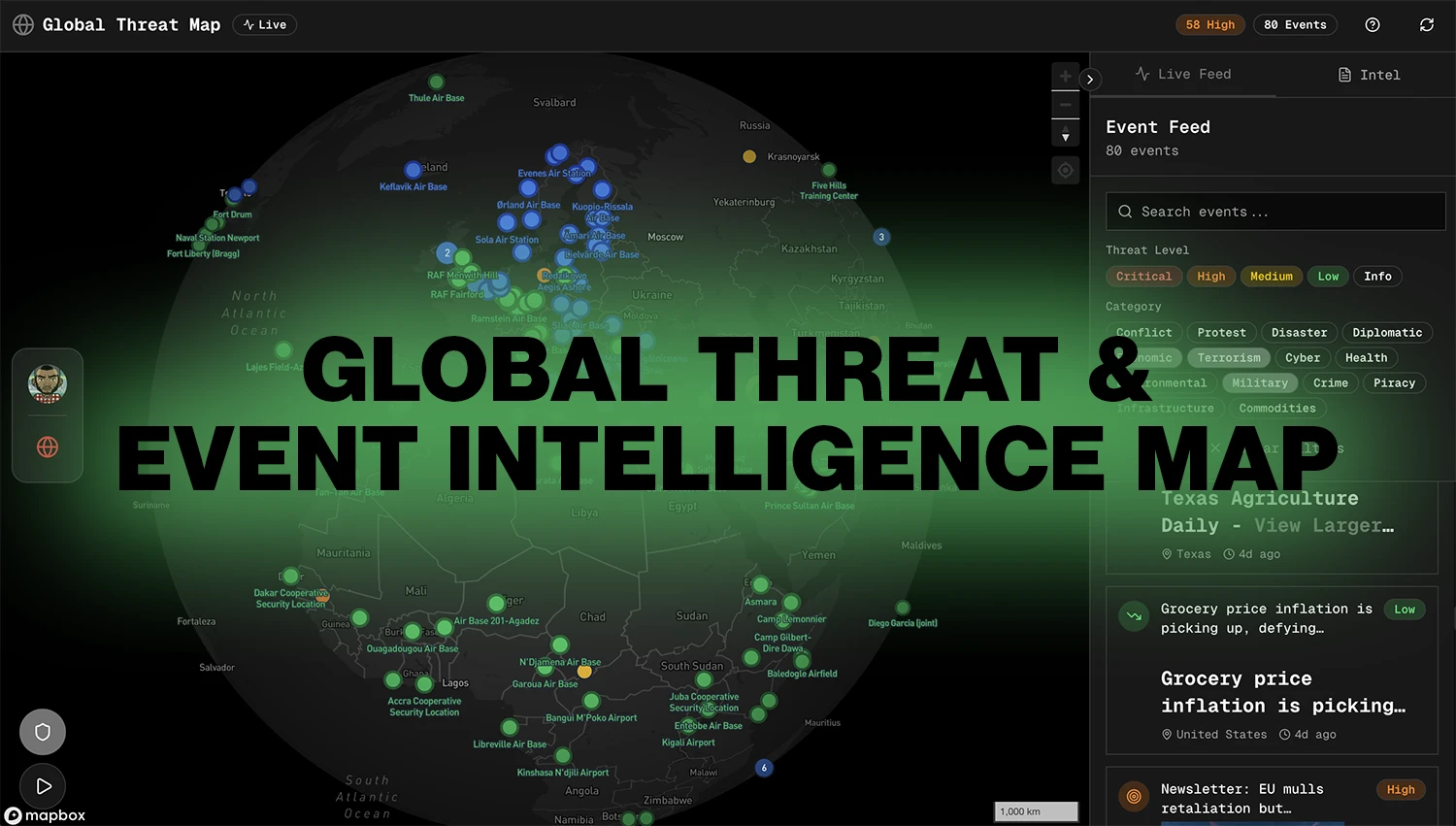 Global Threat Map: Open-source real-time situational awareness platform