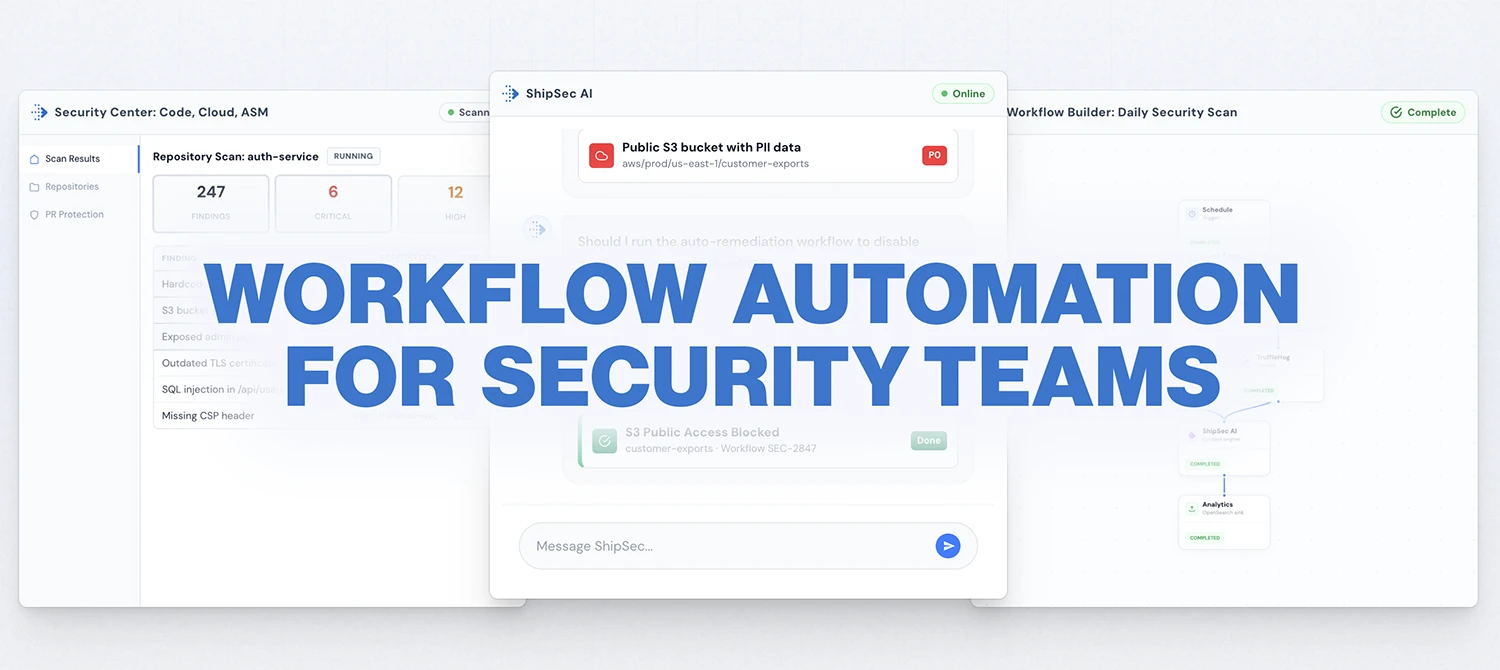 ShipSec Studio brings open-source workflow orchestration to security operations