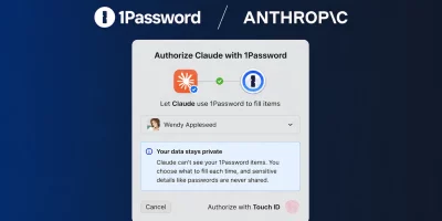 1Password Claude integration