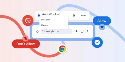 Google Chrome push notification security