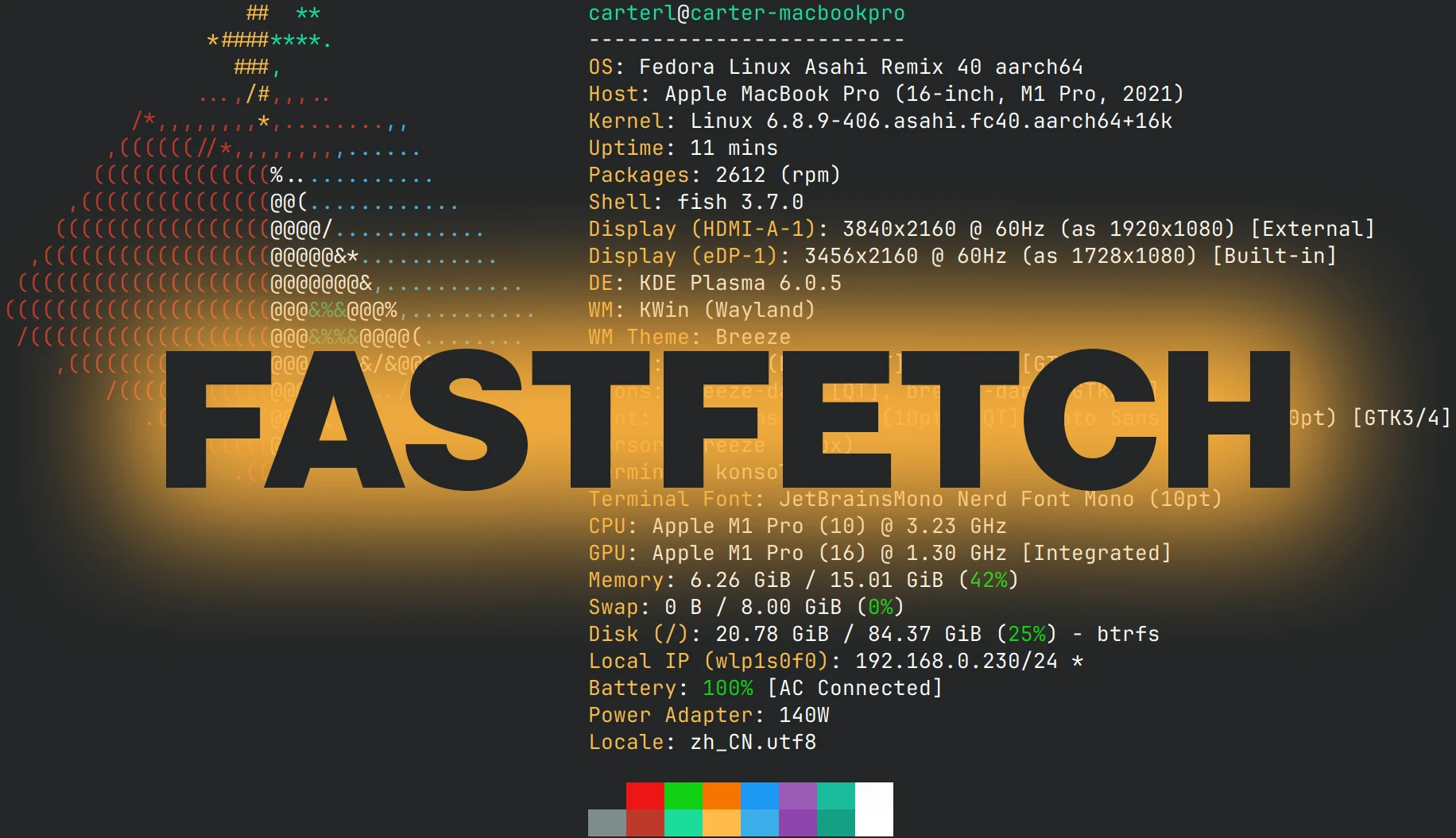 Fastfetch 2.70.0 changes how Disk free space is reported